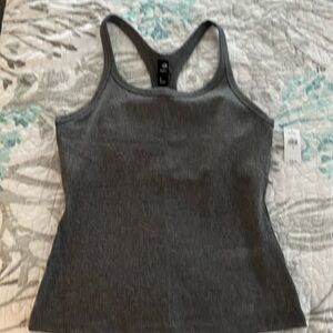 Gap Grey Shelf Bra Tank Top Size Small NWT